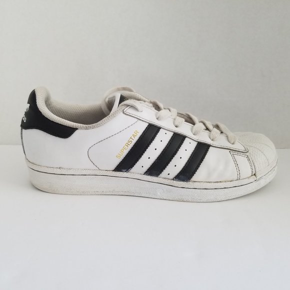 3 for $25 🌟🌟🌟Adidas Superstar White & Black Leather Trainers - Picture 2 of 8